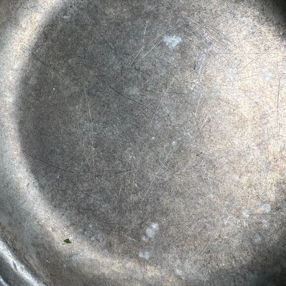 Set of 3 Bon Chef Scalloped Pewter 9" Dinner Plates Augusta NJ - Picture 4 of 7